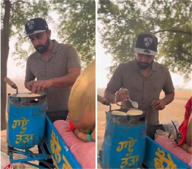 Punjab: रेहड़ी पर कुलचे बनाते दिखे पंजाबी सिंगर Geeta Zaildar, खूब वायरल हो रहा Video रेहड़ी पर कुलचे बनाते दिखे पंजाबी सिंगर Geeta Zaildar, खूब वायरल हो रहा Video